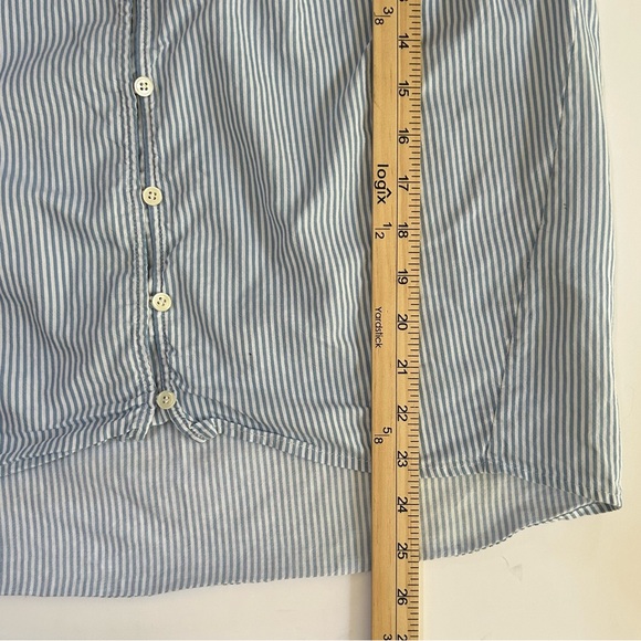 Frame Denim Blue Striped Button Down Shirt - Picture 10 of 10